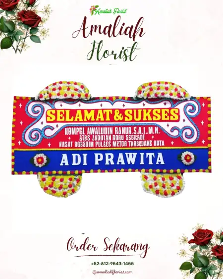 Papan Bunga Ucapan Selamat Genaharjo